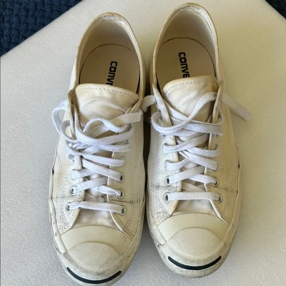 Converse Off-White Lace-Up Sneakers - Picture 1 of 7